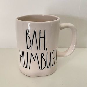 New Rae Dunn LL BAH, HUMBUG! Mug White Christmas